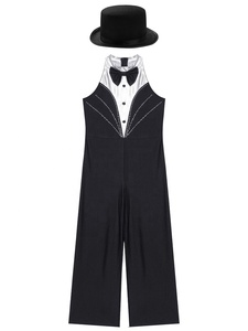 Traje de Baile de Jazz para Niñas de 6 a 16 Años, Mono Metálico para Actuaciones en Escenario, Fiestas Temáticas, Conjunto de Body, Disfraz de Danza Contemporánea de Lujo - Product Image 5