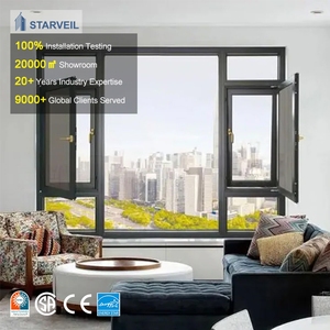 Fenêtres à battants en aluminium à rupture de pont thermique, isolées thermiquement, résistantes aux ouragans, avec double ou triple vitrage, conformes aux normes NFRC et CA Gov Title 24 - Product Image 3