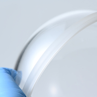 Lentille en verre K9 de haute précision, dôme optique de 100 mm de diamètre N-BK7 pour l'exploration des grands profondeurs et l'imagerie scientifique