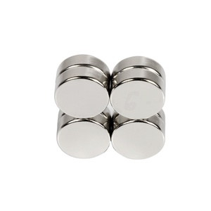 Industrial <b>Magnet</b> N35-<b>N52</b> Neodymium Super Strong Permanent Bright Silver Epoxy Coated Disc Round for Welding Cutting Bending - Product Image 4