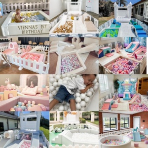 Lớn màu trắng trong nhà bé mềm chơi khu vực leo núi đặt đầy màu sắc <span class=keywords><strong>PE</strong></span> & vật liệu sang trọng cho các trường học & Trung tâm Mua Sắm Thiết bị an toàn - Product Image 2