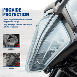 Accessoires de moto XXUN Protection de phare Couvercle d'écran Lentille pour KTM 390/SW 2019-2023 <span class=keywords><strong>790</strong></span> <span class=keywords><strong>ADV</strong></span> 890ADV/S/R 2019-2022 - Product Image 3