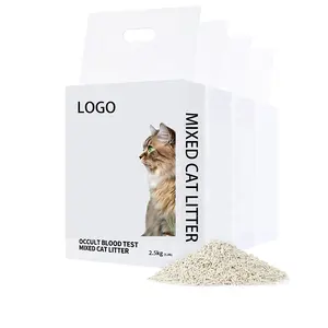 Argile bentonite super absorbante longue durée et tofu litière de toilette pour chat mixte sable sans poussière marché britannique