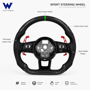 Instalación No Destructiva de Volante Multifuncional de Fibra de Carbono para Volkswagen Bora, Boratdi, Caddy, Golf GTD, Golf GTI - Product Image 3