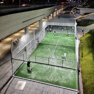 Cancha de Pádel de Interior de fábrica <span class=keywords><strong>Precio</strong></span> Cancha de Pádel césped <span class=keywords><strong>artificial</strong></span> para exterior Cancha de tenis de Pádel de interior Tamaño 10X20m Cancha de <span class=keywords><strong>padel</strong></span> - Product Image 2