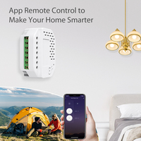 Interrupteur mural 2 canaux MT-SW01WM Tuya pour domotique, compatible avec Alexa, Google, Apple, interrupteur relais pour une utilisation en maison intelligente