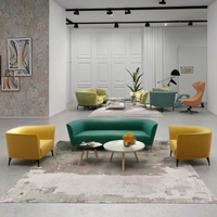 Canapé de bureau moderne de haute qualité, ensemble de 2 à 6 places pour la maison et le bureau, design tendance pour la salle de bureau