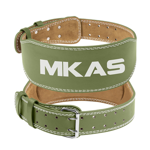 MKAS yüksek kaliteli deri powermen halter kemeri spor salonu <span class=keywords><strong>Fitness</strong></span> kemeri Unisex özel Logo spor kol kemeri erkekler için - Product Image 6