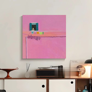 SJ Pink Arte Abstracto Mural sala de estar decorativo impreso pintura colgante para comedor entrada dormitorio lienzo pintura de pared - Product Image 2