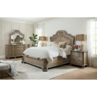 Vintage Elegantes Amerikanisches Massivholzbett Holzgeschnitztes Kingsize-Bett Luxuriöses Antikes Handgefertigtes Queen-Schlafzimmer-Set