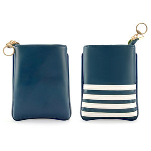 Sac d'accessoires de golf en cuir PU personnalisé Pochette d'objets de valeur blanche verte avec fermeture éclair pour votre t-shirt et vos balles de golf IVA-G-81 - Product Image 5