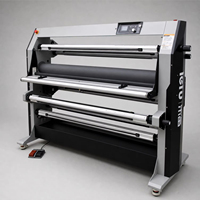 Laminateur automatique électrique rouleau à rouleau LeFu LF1700-D2 60C pour lamination à chaud/froid de films plastiques et signalétique