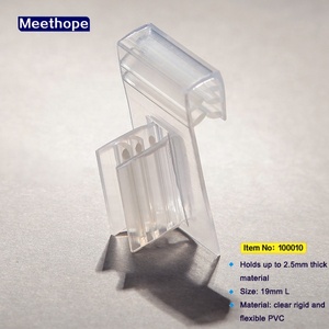 Meethope Store ที่ใส่ป้ายพลาสติกซูเปอร์มาร์เก็ต,ทำจากพีวีซีคลิปยึดชั้นวางซุปเปอร์กริปเปอร์นักพูด - Product Image 4