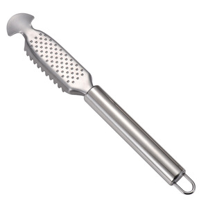 Stainless Steel Fish Scaler with Ginger Grinder Double-Sided Kitchen <b>Tool</b> for Seafood Cleaning Dishwasher <b>Safe</b> - Product Image 2