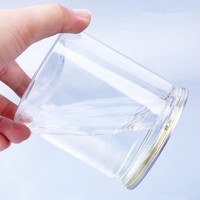 Bocaux en plastique transparents à couvercle pop-top avec couvercle en aluminium à ouverture facile pour l'emballage de thon et de conserves alimentaires