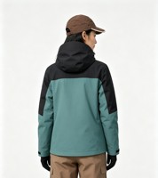 Veste de ski unisexe isolée, imperméable, coupe-vent, respirante, grande taille, à capuche, pour les sports de neige et les activités de plein air