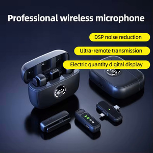 Nuevo Micrófono Inalámbrico con Clip para Cuello, Accesorios Digitales con Pantalla, Carga, Reducción de Ruido en Vivo y Radio - Product Image 5