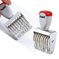 Foska bonne qualité 8 chiffres timbre 6mm caoutchouc numéro timbre pour bureau école papeterie multifonction numéro chiffres timbre à encre