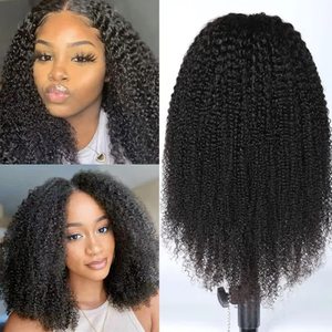 Tóc Nhà Cung Cấp Cho Phụ Nữ Da Đen Dài Xoăn Glueless Sẵn Sàng Để Mặc <span class=keywords><strong>U</strong></span> Phần Kinky Xoăn Đôi Rút Ra Peru Thô Tóc Giả Tóc Con Người - Product Image 2