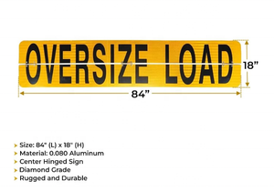 Gyatso Flatbed Equipment Reflecterende 18 "X 84" Scharnierende Aluminium Oversized Laadbord Voor Vrachtwagens - Product Image 5