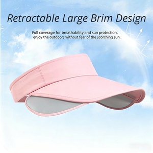 Visera de Color Neón Personalizada, Gorra con Visera Ajustable, Venta al por Mayor de Viseras y Gorras para Damas, Golf, Playa y Deportes - Product Image 2