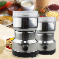 Moulin à café électrique commercial à 4 lames, en acier inoxydable, machine à épices pour usage domestique et extérieur, USB, vente chaude
