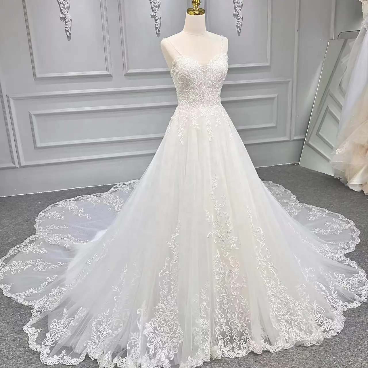 2023 Новое роскошное свадебное платье