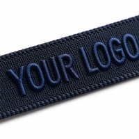 Lanière personnalisée brodée avec logo 3D en relief – Sangle de cou haut de gamme pour badges d'identification d'entreprise, événements clés et cadeaux promotionnels