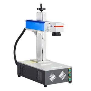 Marcador a laser em fibra 20w 30w 50w, máquina de gravação a laser/mini marcador do laser da jóia