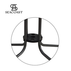 MESA REDONDA <span class=keywords><strong>NEGRA</strong></span> CON VIDRIO 90CM MESA REDONDA PRETA CON VIDRIO 90CM - Product Image 4