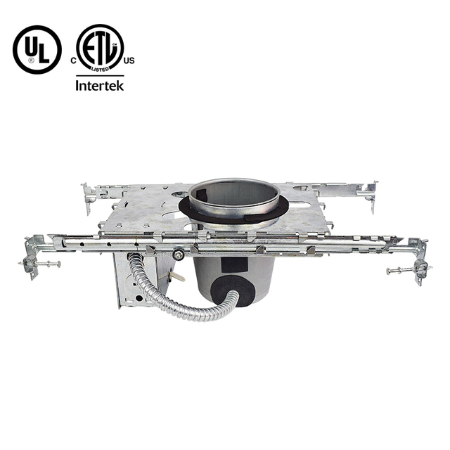 Modern 3\" E26 Easy Install Wall Wash Square LED Trimless Plaster-In Downlight New Construction Recessed Lighting Aluminum