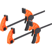 Lot de 2 pinces à bois de 6 pouces, pince à barre robuste, pince à bois réglable à dégagement rapide pour projets de menuiserie et de bricolage