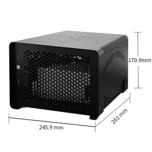 Zimmer Mini-Itx Computer Case Aluminum Alloy Laser Cut Perforated Design For Pc Build - Product Image 3