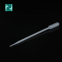 Pipette Pasteur jetable stérile transparente en PE Zhongzai avec graduation, sans DNase/RNase, garantie 3 ans, OEM