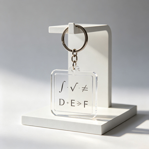 Porte-clés personnalisés en acrylique avec numéros, vente en gros, lettres gravées au laser, pour cadeaux d'enseignants - Product Image 2