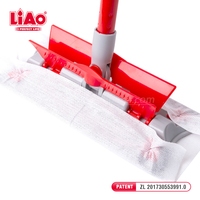 Qianliao — serpillière plate intelligente en microfibre, nettoyage du sol, pour dépoussiérer du carrelage en bois dur, 35cm