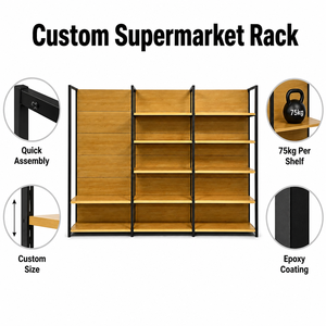 Scaffale Espositivo Metallico Leggero GU JIU <span class=keywords><strong>per</strong></span> Supermercati e Negozi al Dettaglio, Personalizzabile e di Rapida Installazione - Product Image 4