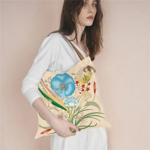 Bolsa de Compras Reutilizable de Gran Capacidad, <span class=keywords><strong>Bolso</strong></span> de Mano para Mujer Resistente al Agua, Bolsos de Mujer, Bolsa de Lona Personalizada con Estampado - Product Image 4