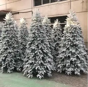 Fabrik preis 6ft 7ft 7.5ft 10ft Schnee beflock ter Weihnachts baum Künstlicher PVC und PE Weihnachts baum
