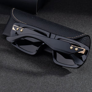 Lunettes de soleil polarisées UV400 de style punk avec logo personnalisé pour hommes, monture carrée, par Partagas Wholesale Fashion Designer - Product Image 5
