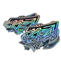 Étiquettes autocollantes holographiques anime 3D imprimées personnalisées Nouveaux modèles avec logo laser pour emballage