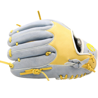 Nouveaux gants de baseball en denim et cuir style Drop Crown