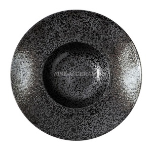 Piatto nuovo creativo occidentale 11 "piatto di <span class=keywords><strong>pasta</strong></span> grande piatto di ramen commerciale piatto di zuppa di ceramica cappello di paglia - Product Image 1