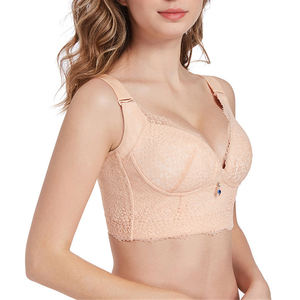 Sujetador con Aros y Cierre Trasero Push-Up al por Mayor, Tallas Grandes <span class=keywords><strong>C</strong></span> D E, con Encaje Sexy para Mujeres con <span class=keywords><strong>Busto</strong></span> Grande - Product Image 4