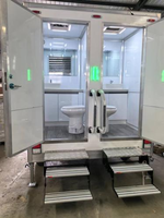 Toilettes portables en acier de toutes sortes, design moderne européen et chinois, pour extérieur et remorque de salle de bain