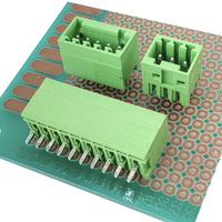 Bloc de bornes PCB enfichable pas de 2,54 mm - Connecteur à broches droites et coudées - Connecteur de terminaison à profil bas de type push-in