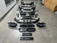 Kit carrosserie sport pour BMW Série 3 G20 G28, mise à niveau facelift ancien vers nouveau, LCI 2023, comprenant pare-chocs avant et arrière, jupes latérales, phares et calandre