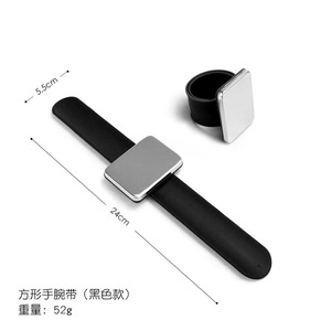 Silicone Magnetic Wristband Hair Styling Tool Square Magnetic Bracelet With Needle <b>Suction</b> Multifunctional Daily Use - Product Image 3
