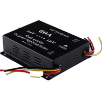 60A 50A 40A 30A 20A 10A DC Convertisseurs Entrée DC 24V Sortie 12V Convertisseurs de puissance Transformateur d'alimentation de voiture efficace