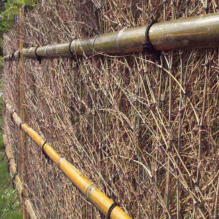Natural Multifunctional Garden Bamboo Branches Fence Yard Fence Branch Raw Material Make Broom